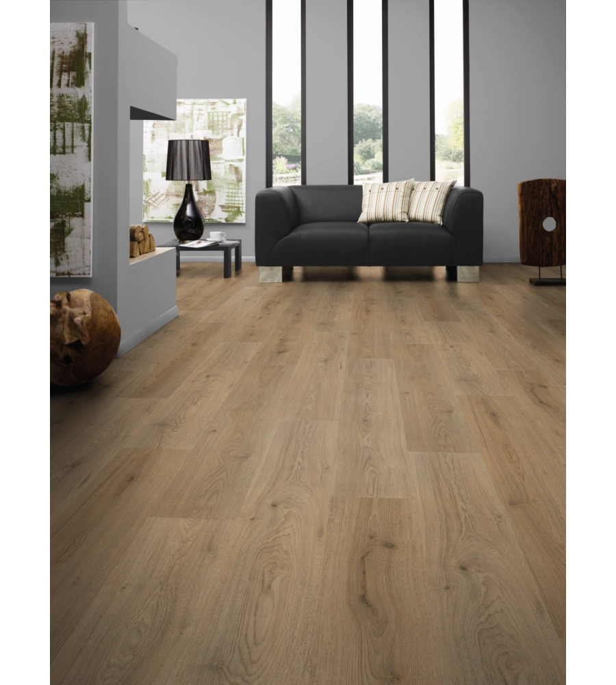 Pavimento laminato rovere chiaro trend 8mm ac4 2,131 m² linea advanced